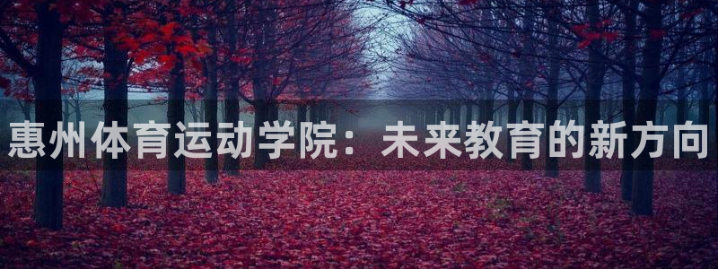 vsport体育官网下载平台注册要钱吗：惠州体育运动学院：未